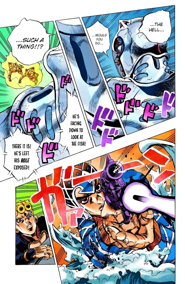 JoJo's Bizarre Adventure Part 5 - Vento Aureo (Official Colored) Chapter 74 page 9 - Chapter 74: White Album Part 5