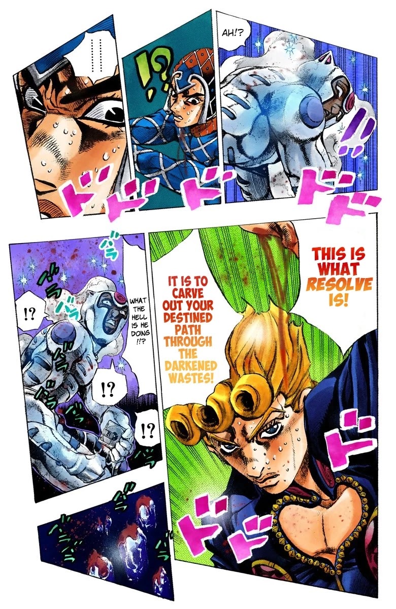 JoJo's Bizarre Adventure Part 5 - Vento Aureo (Official Colored) Chapter 75 page 10 - Chapter 75: White Album Part 6