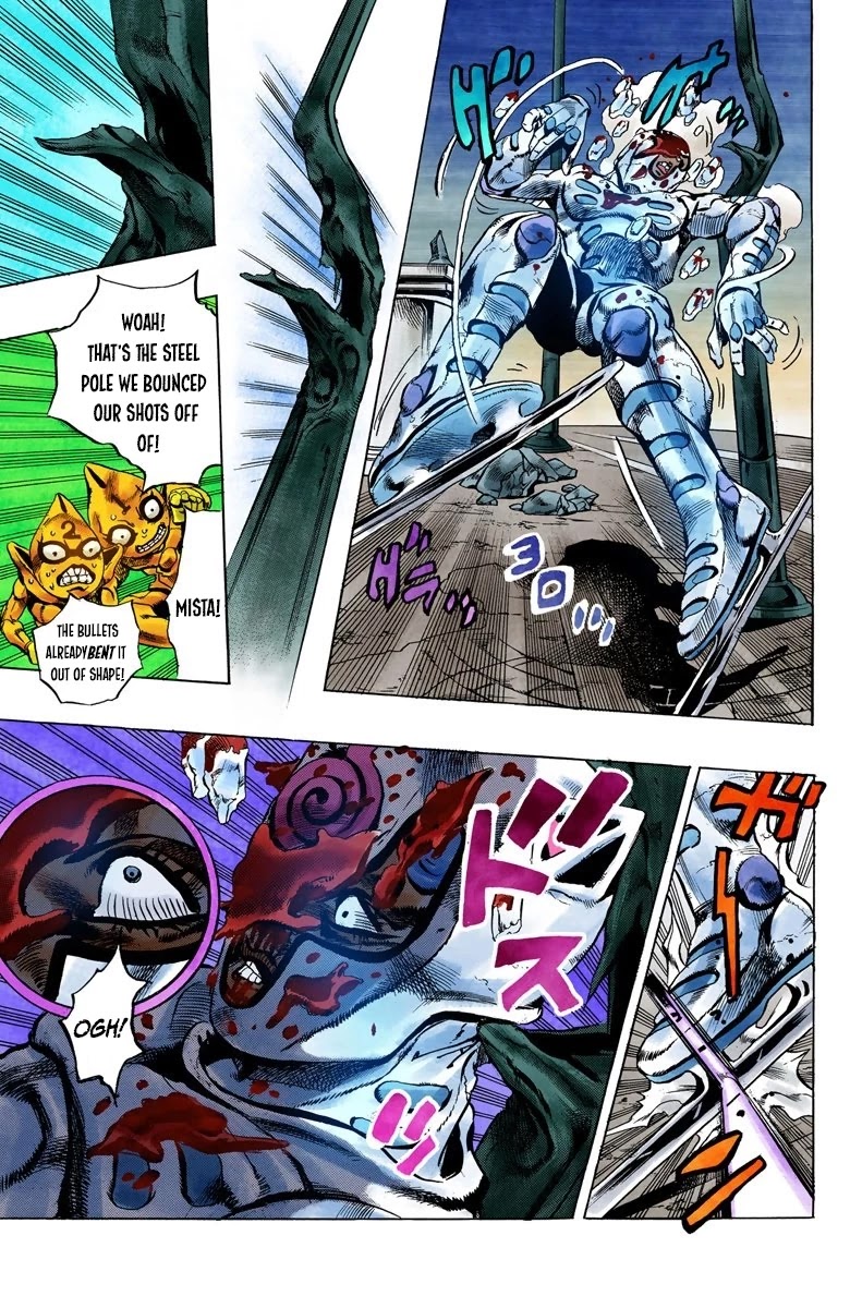 JoJo's Bizarre Adventure Part 5 - Vento Aureo (Official Colored) Chapter 75 page 19 - Chapter 75: White Album Part 6