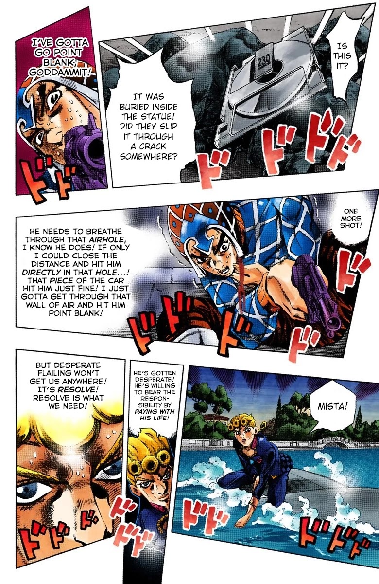 JoJo's Bizarre Adventure Part 5 - Vento Aureo (Official Colored) Chapter 75 page 5 - Chapter 75: White Album Part 6