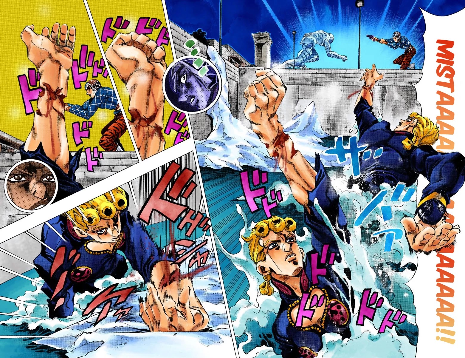 JoJo's Bizarre Adventure Part 5 - Vento Aureo (Official Colored) Chapter 75 page 8 - Chapter 75: White Album Part 6