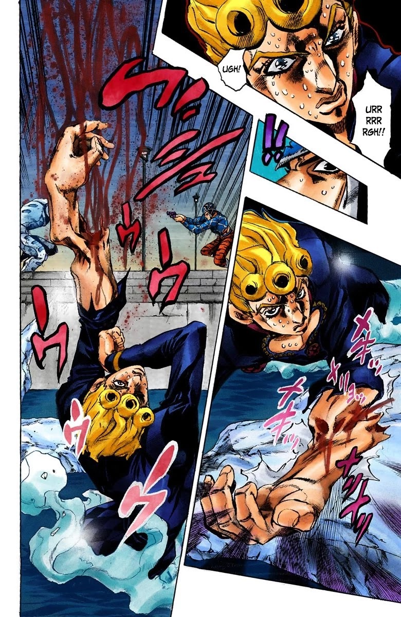 JoJo's Bizarre Adventure Part 5 - Vento Aureo (Official Colored) Chapter 75 page 9 - Chapter 75: White Album Part 6