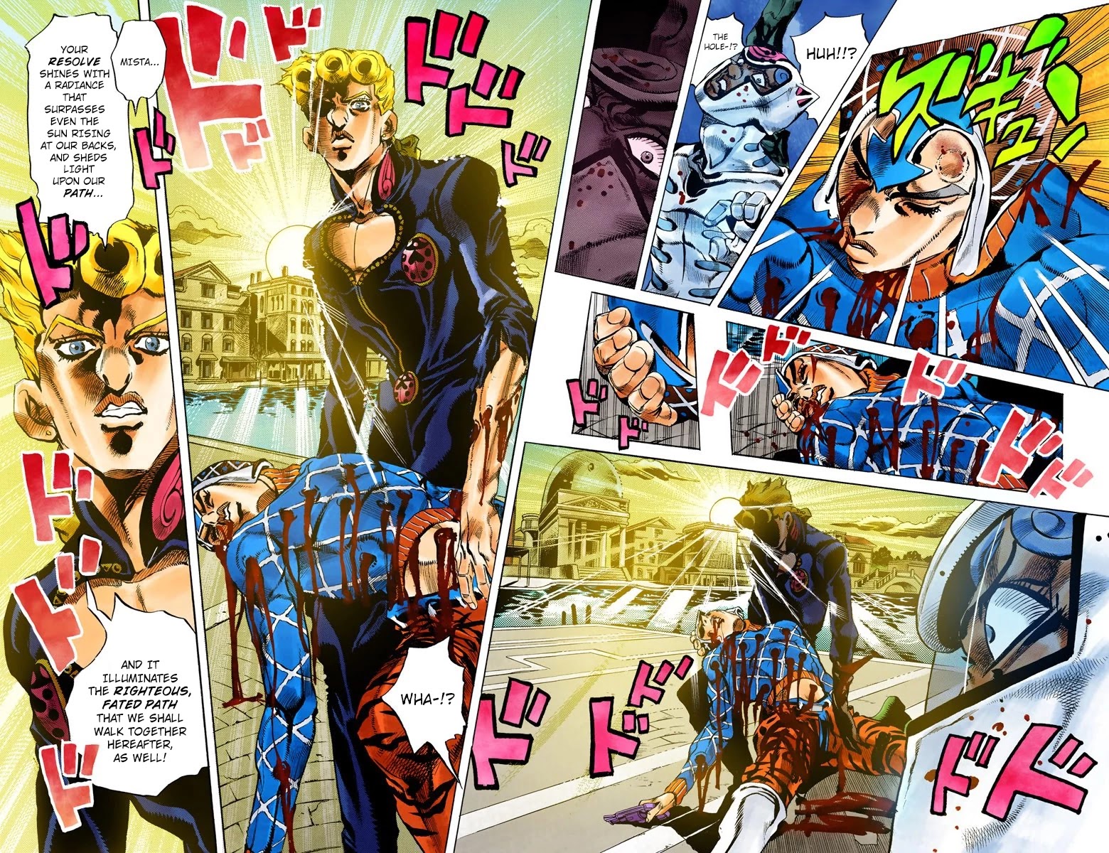 JoJo's Bizarre Adventure Part 5 - Vento Aureo (Official Colored) Chapter 76 page 11 - Chapter 76: White Album Part 7