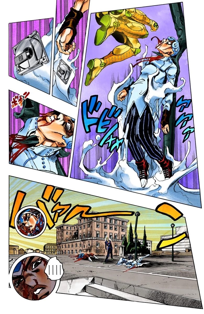 JoJo's Bizarre Adventure Part 5 - Vento Aureo (Official Colored) Chapter 76 page 13 - Chapter 76: White Album Part 7