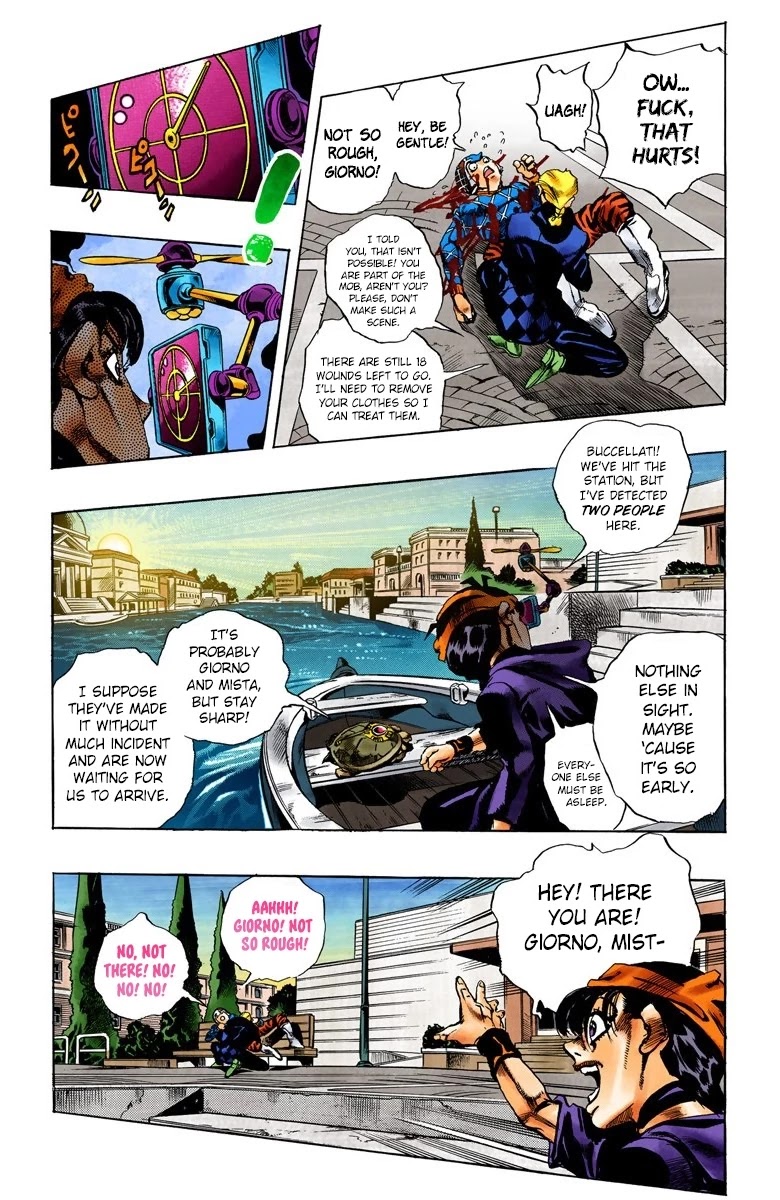 JoJo's Bizarre Adventure Part 5 - Vento Aureo (Official Colored) Chapter 76 page 15 - Chapter 76: White Album Part 7
