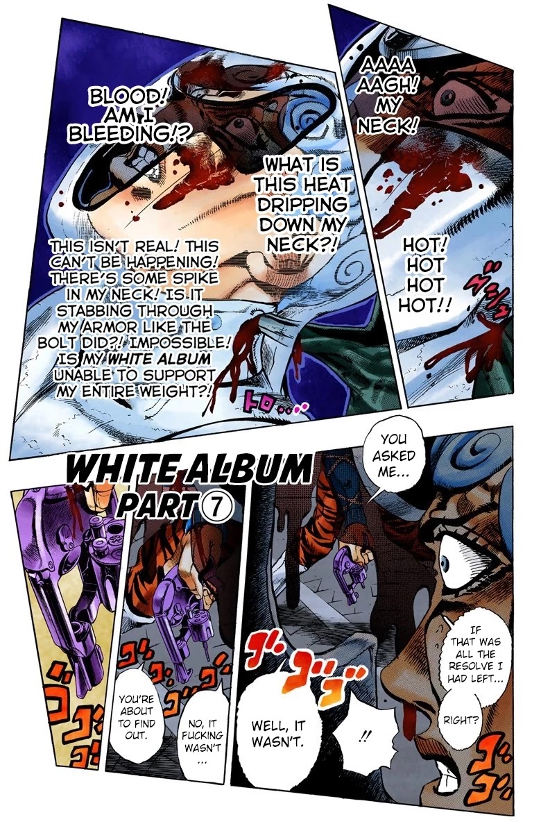 JoJo's Bizarre Adventure Part 5 - Vento Aureo (Official Colored) Chapter 76 page 2 - Chapter 76: White Album Part 7