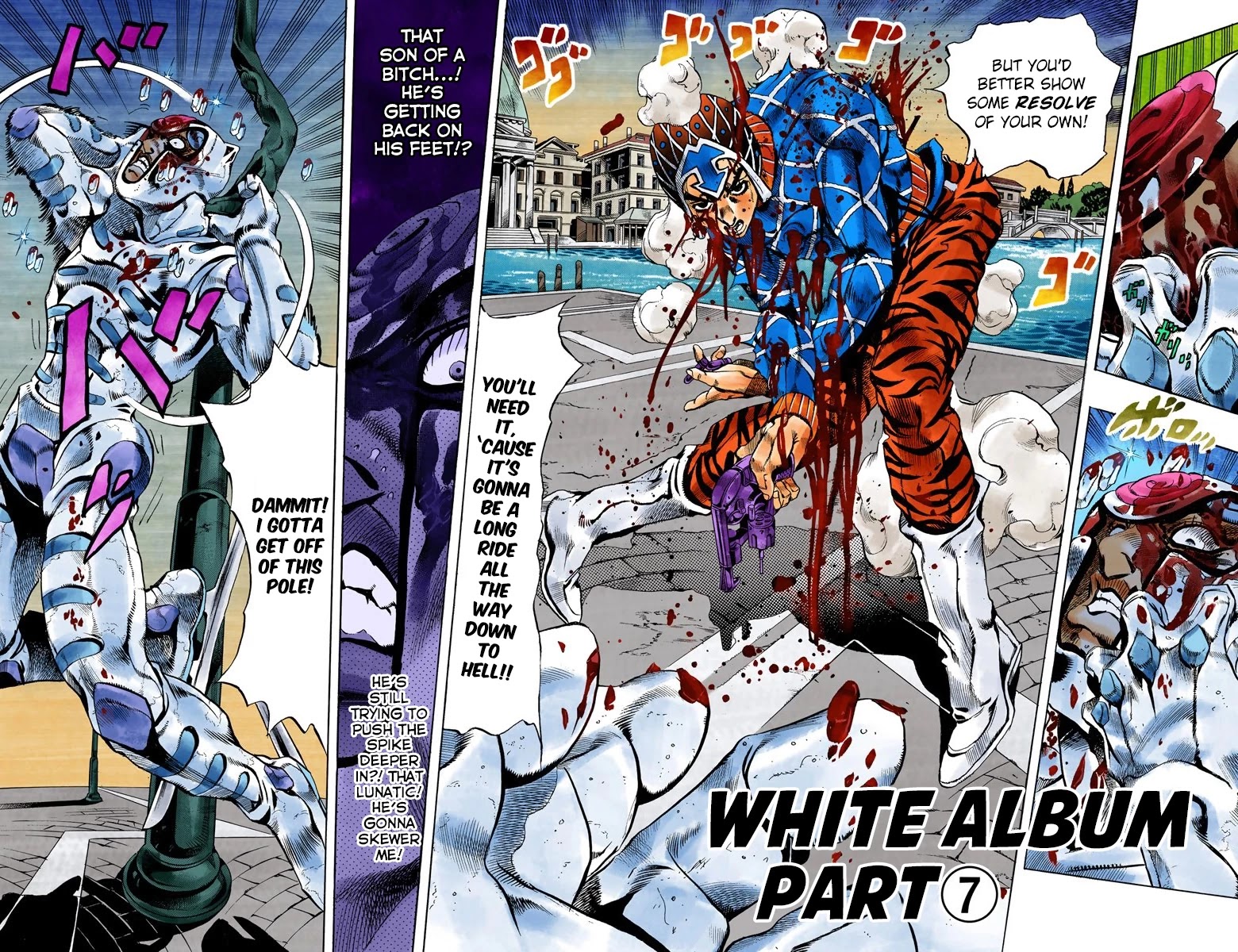 JoJo's Bizarre Adventure Part 5 - Vento Aureo (Official Colored) Chapter 76 page 3 - Chapter 76: White Album Part 7