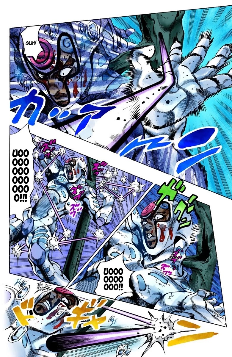 JoJo's Bizarre Adventure Part 5 - Vento Aureo (Official Colored) Chapter 76 page 4 - Chapter 76: White Album Part 7