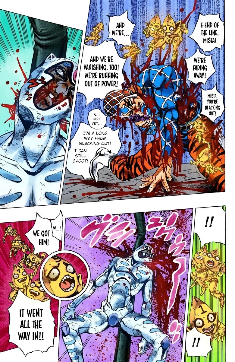 JoJo's Bizarre Adventure Part 5 - Vento Aureo (Official Colored) Chapter 76 page 8 - Chapter 76: White Album Part 7