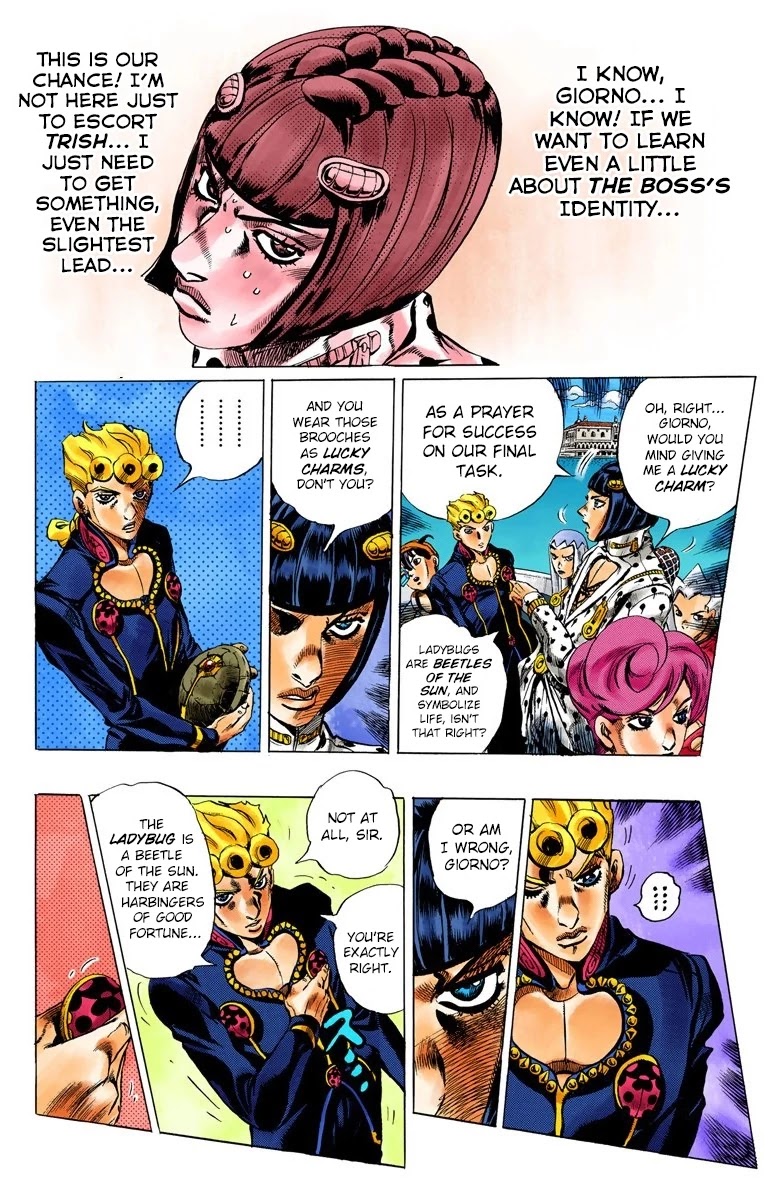 JoJo's Bizarre Adventure Part 5 - Vento Aureo (Official Colored) Chapter 77 page 10 - Chapter 77: Final Orders From The Boss