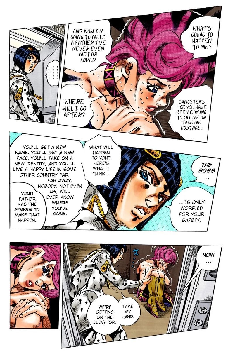 JoJo's Bizarre Adventure Part 5 - Vento Aureo (Official Colored) Chapter 77 page 14 - Chapter 77: Final Orders From The Boss