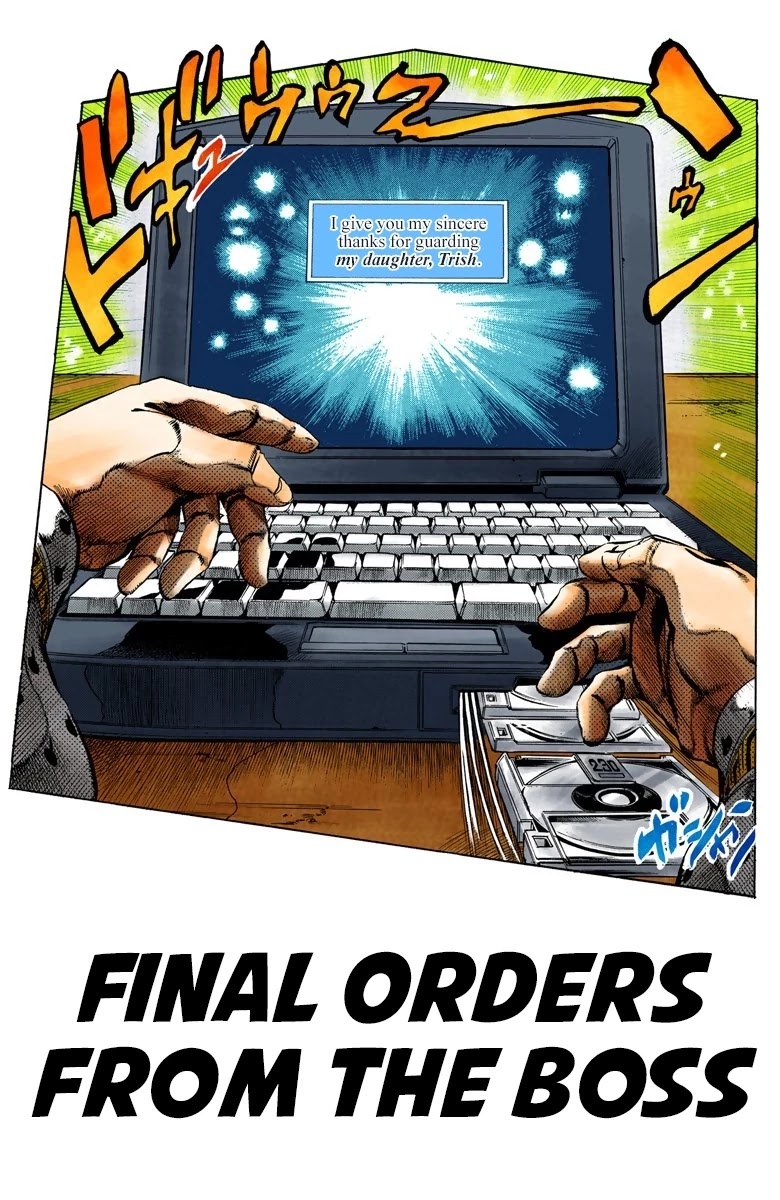 JoJo's Bizarre Adventure Part 5 - Vento Aureo (Official Colored) Chapter 77 page 2 - Chapter 77: Final Orders From The Boss