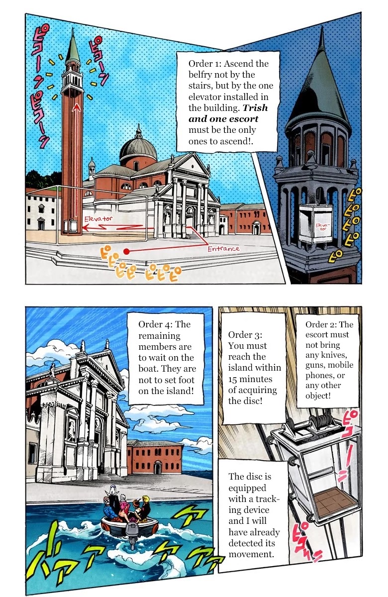 JoJo's Bizarre Adventure Part 5 - Vento Aureo (Official Colored) Chapter 77 page 6 - Chapter 77: Final Orders From The Boss