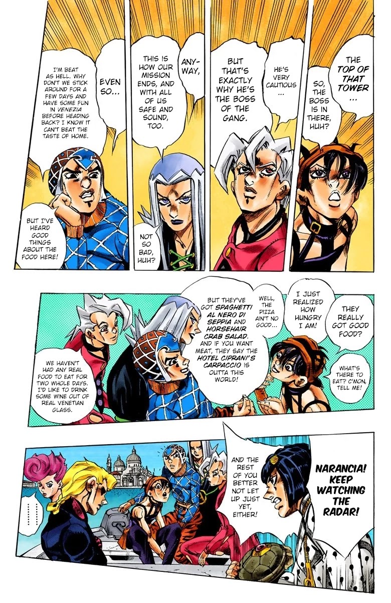 JoJo's Bizarre Adventure Part 5 - Vento Aureo (Official Colored) Chapter 77 page 7 - Chapter 77: Final Orders From The Boss