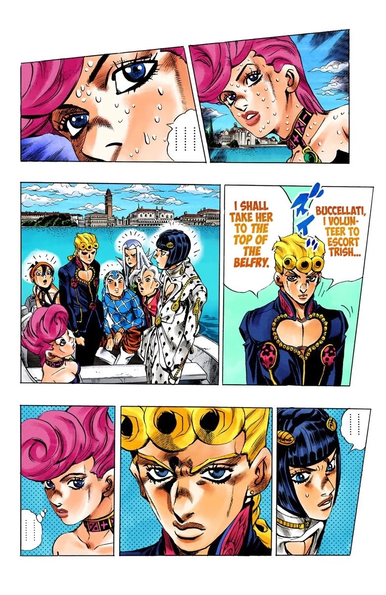 JoJo's Bizarre Adventure Part 5 - Vento Aureo (Official Colored) Chapter 77 page 8 - Chapter 77: Final Orders From The Boss