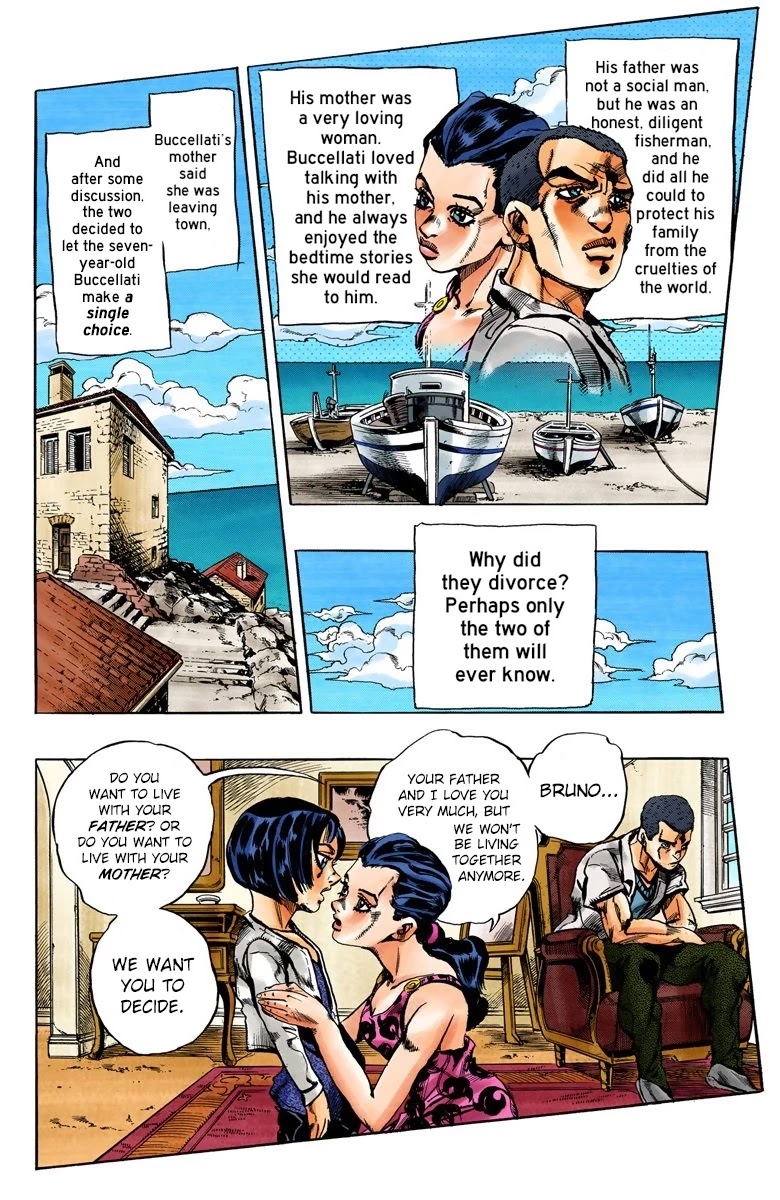 JoJo's Bizarre Adventure Part 5 - Vento Aureo (Official Colored) Chapter 78 page 3 - Chapter 78: Bruno Buccellati - Childhood