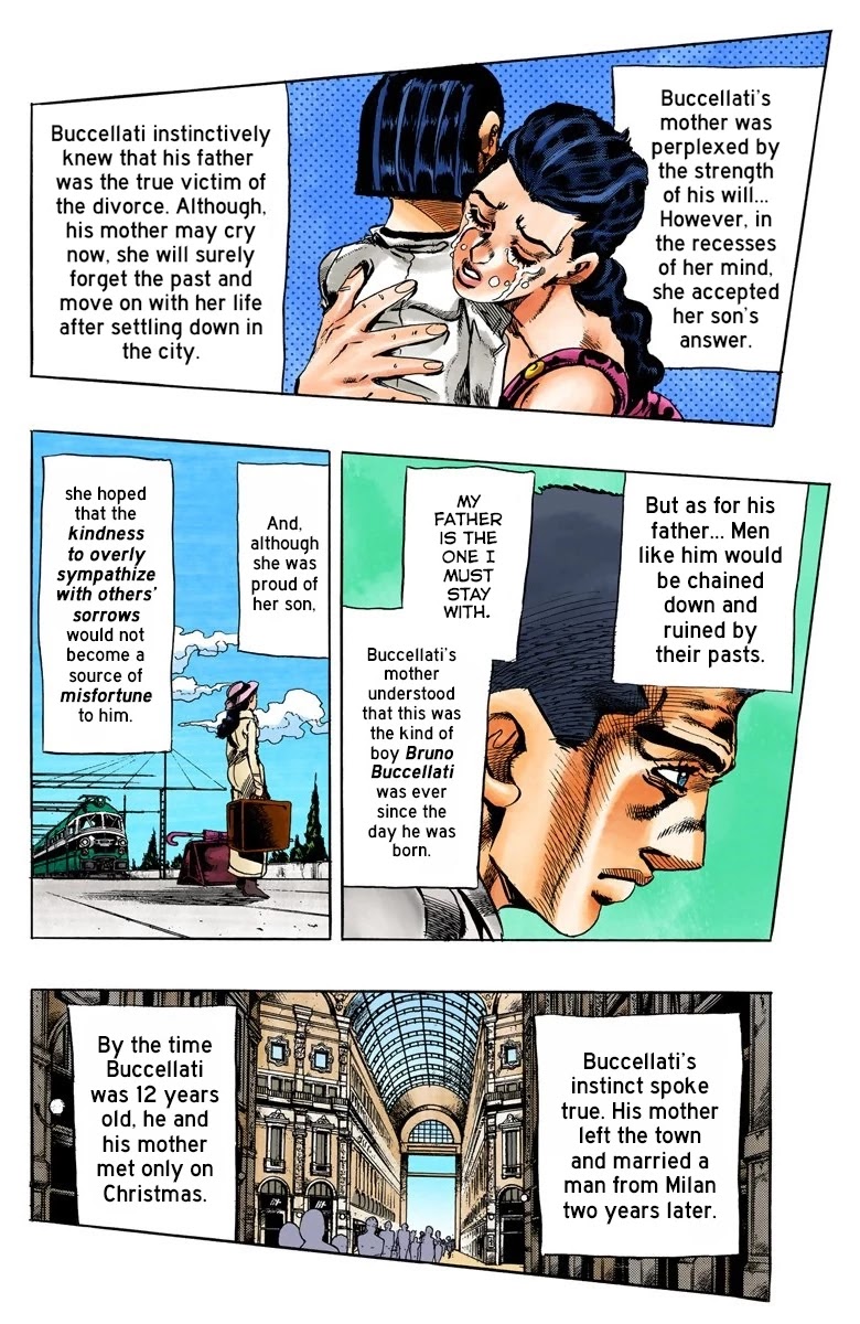 JoJo's Bizarre Adventure Part 5 - Vento Aureo (Official Colored) Chapter 78 page 5 - Chapter 78: Bruno Buccellati - Childhood