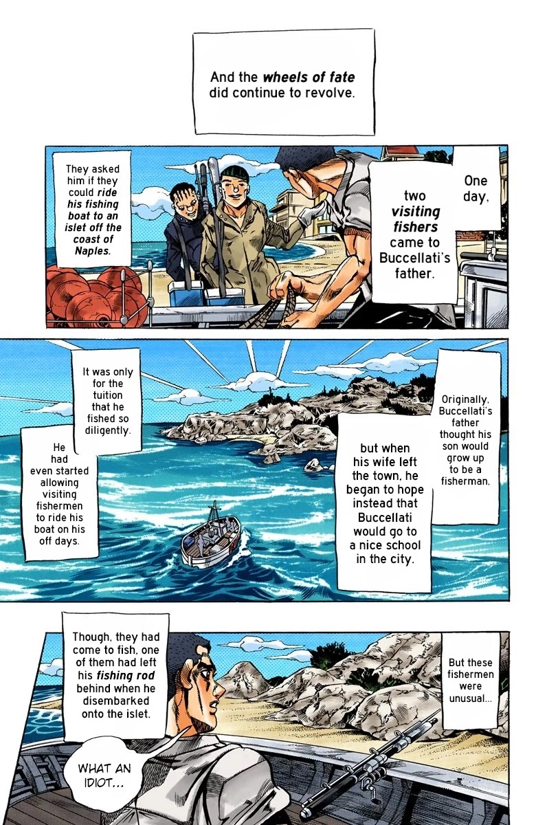 JoJo's Bizarre Adventure Part 5 - Vento Aureo (Official Colored) Chapter 78 page 6 - Chapter 78: Bruno Buccellati - Childhood
