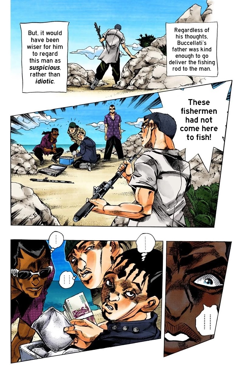 JoJo's Bizarre Adventure Part 5 - Vento Aureo (Official Colored) Chapter 78 page 7 - Chapter 78: Bruno Buccellati - Childhood