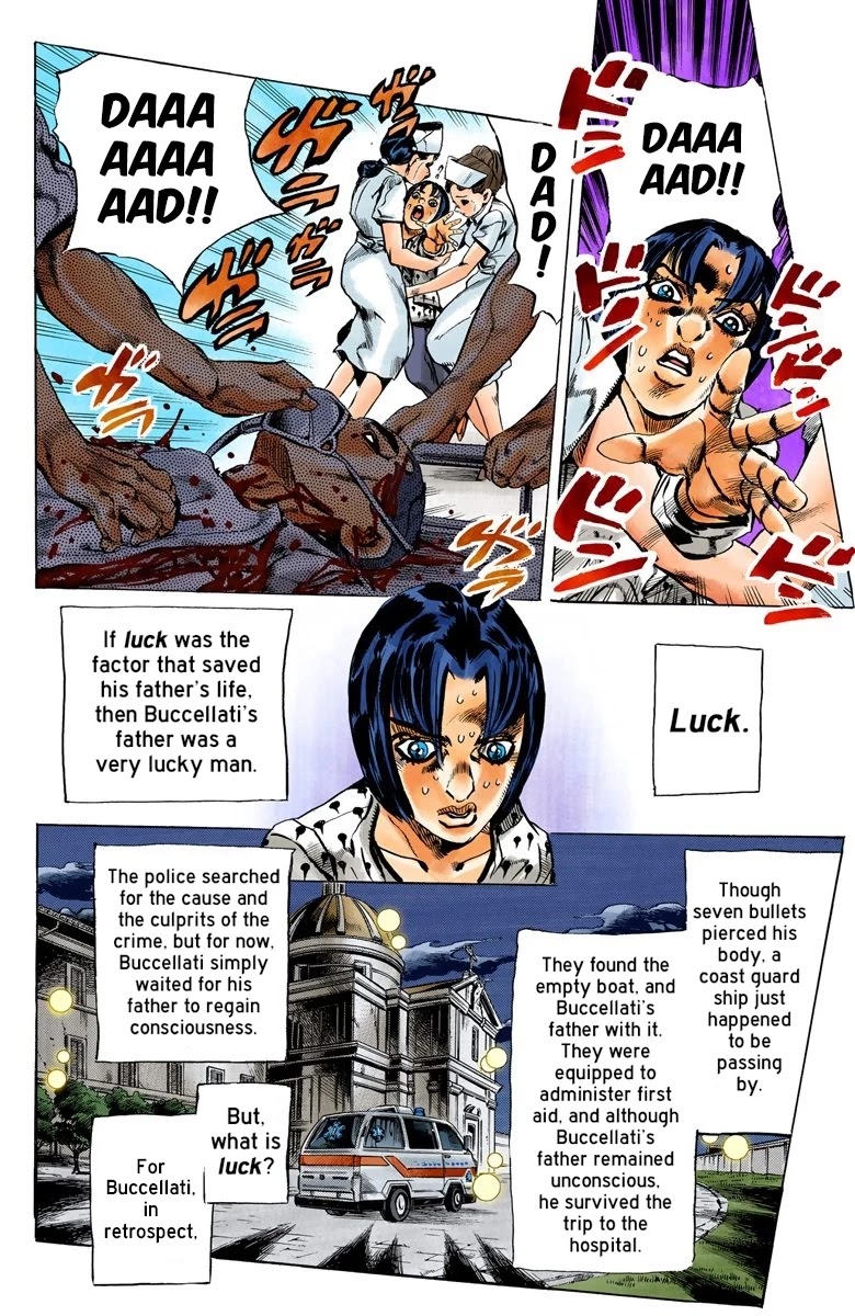 JoJo's Bizarre Adventure Part 5 - Vento Aureo (Official Colored) Chapter 78 page 9 - Chapter 78: Bruno Buccellati - Childhood