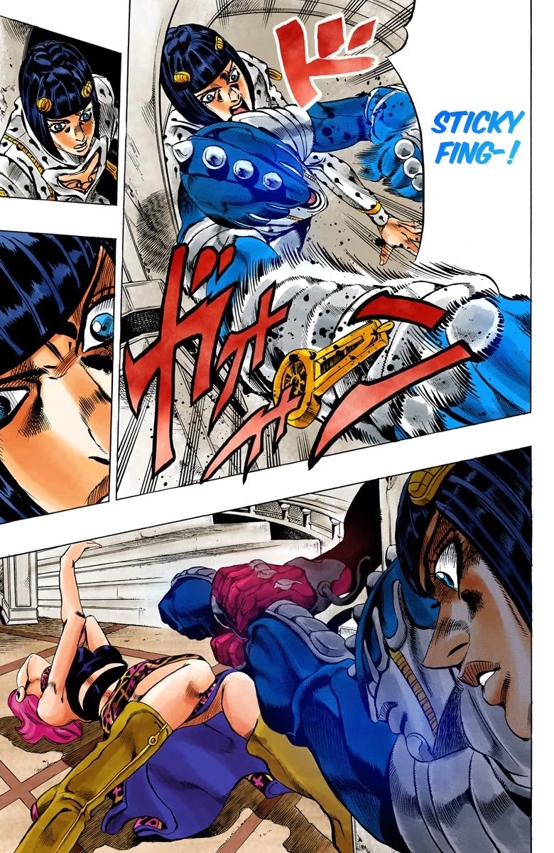 JoJo's Bizarre Adventure Part 5 - Vento Aureo (Official Colored) Chapter 79 page 12 - Chapter 79: The Mystery of King Crimson Part 1