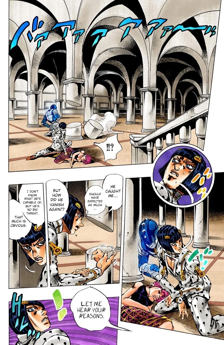 JoJo's Bizarre Adventure Part 5 - Vento Aureo (Official Colored) Chapter 79 page 14 - Chapter 79: The Mystery of King Crimson Part 1