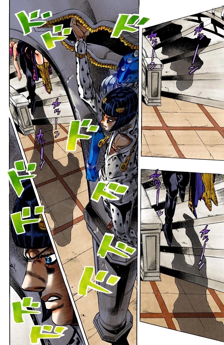 JoJo's Bizarre Adventure Part 5 - Vento Aureo (Official Colored) Chapter 79 page 9 - Chapter 79: The Mystery of King Crimson Part 1