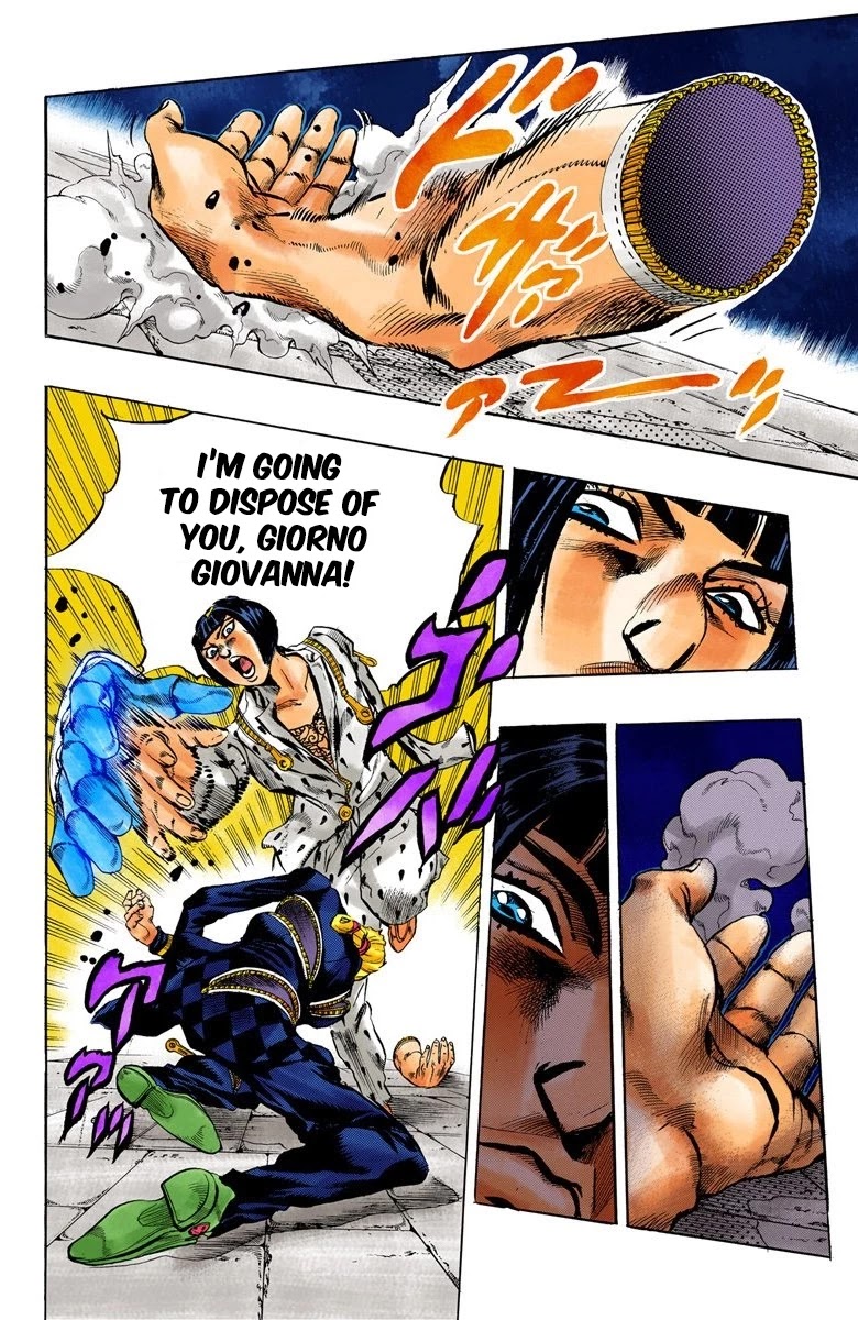 JoJo's Bizarre Adventure Part 5 - Vento Aureo (Official Colored) Chapter 8 page 10 - Chapter 8: Buccellati's Coming! Part 5