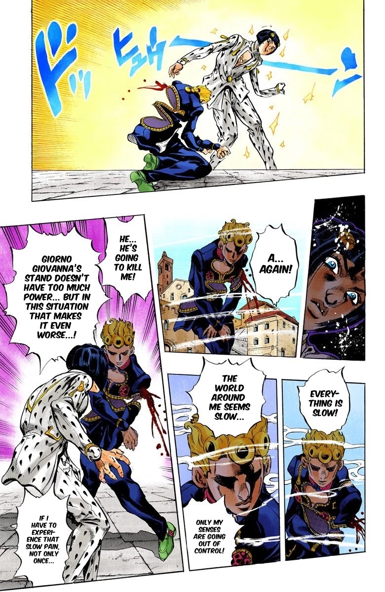 JoJo's Bizarre Adventure Part 5 - Vento Aureo (Official Colored) Chapter 8 page 13 - Chapter 8: Buccellati's Coming! Part 5
