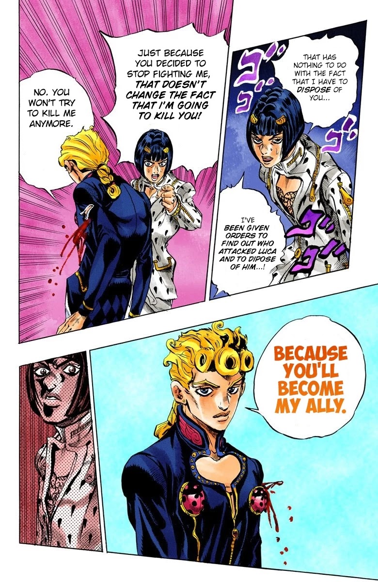 JoJo's Bizarre Adventure Part 5 - Vento Aureo (Official Colored) Chapter 8 page 18 - Chapter 8: Buccellati's Coming! Part 5