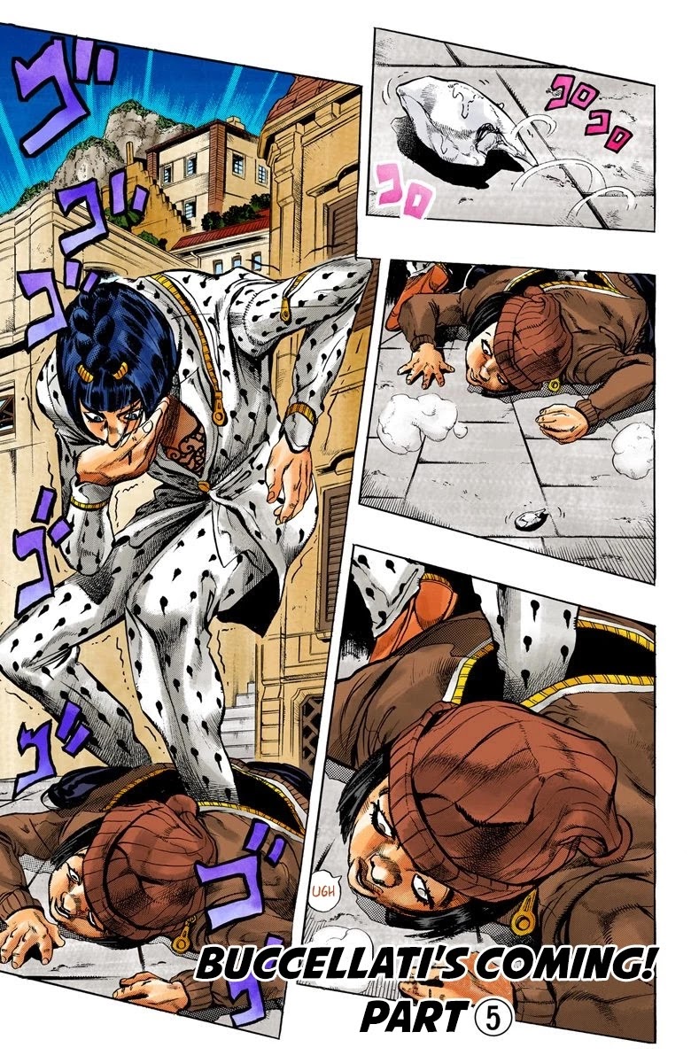 JoJo's Bizarre Adventure Part 5 - Vento Aureo (Official Colored) Chapter 8 page 2 - Chapter 8: Buccellati's Coming! Part 5