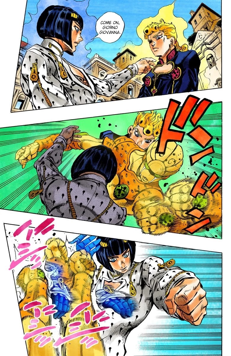 JoJo's Bizarre Adventure Part 5 - Vento Aureo (Official Colored) Chapter 8 page 5 - Chapter 8: Buccellati's Coming! Part 5