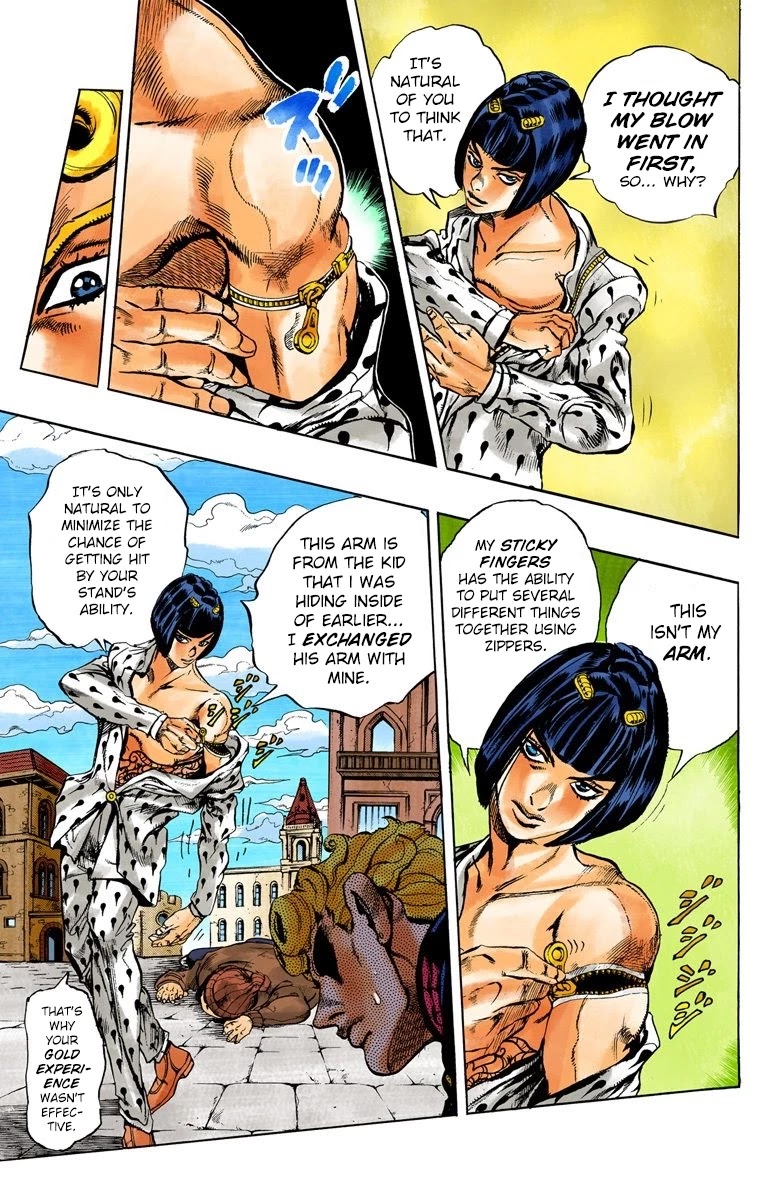 JoJo's Bizarre Adventure Part 5 - Vento Aureo (Official Colored) Chapter 8 page 9 - Chapter 8: Buccellati's Coming! Part 5