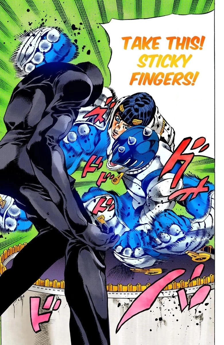 JoJo's Bizarre Adventure Part 5 - Vento Aureo (Official Colored) Chapter 80 page 13 - Chapter 80: The Mystery of King Crimson Part 2