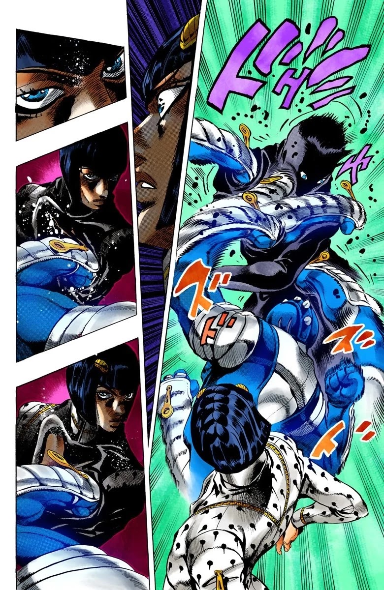 JoJo's Bizarre Adventure Part 5 - Vento Aureo (Official Colored) Chapter 80 page 14 - Chapter 80: The Mystery of King Crimson Part 2