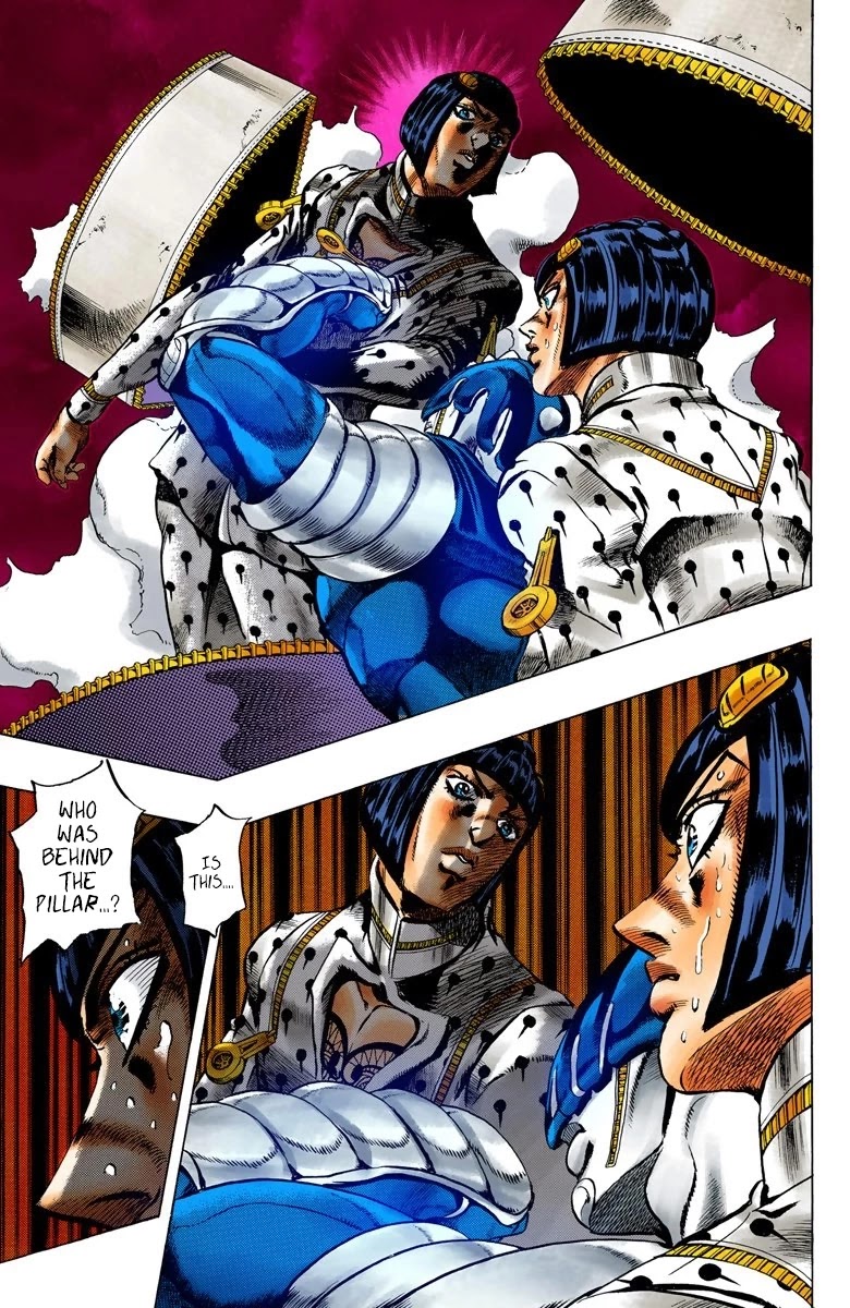 JoJo's Bizarre Adventure Part 5 - Vento Aureo (Official Colored) Chapter 80 page 15 - Chapter 80: The Mystery of King Crimson Part 2