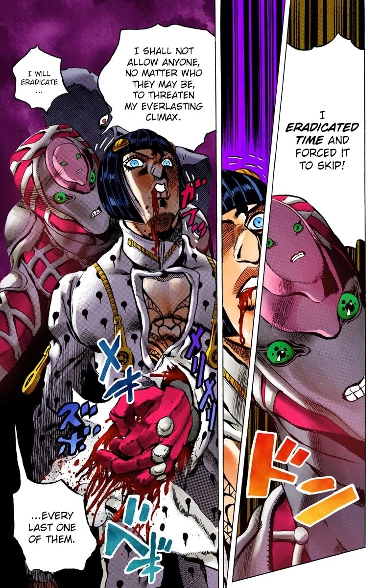 JoJo's Bizarre Adventure Part 5 - Vento Aureo (Official Colored) Chapter 80 page 18 - Chapter 80: The Mystery of King Crimson Part 2