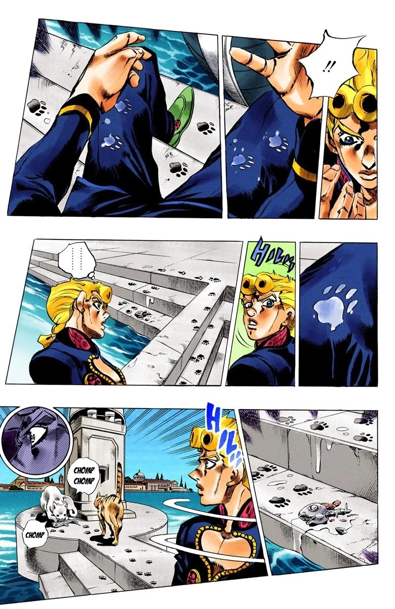 JoJo's Bizarre Adventure Part 5 - Vento Aureo (Official Colored) Chapter 80 page 7 - Chapter 80: The Mystery of King Crimson Part 2