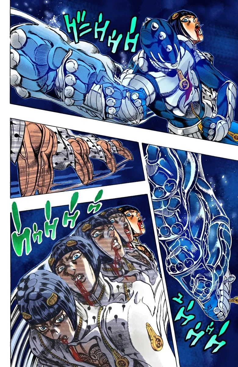 JoJo's Bizarre Adventure Part 5 - Vento Aureo (Official Colored) Chapter 81 page 10 - Chapter 81: The Mystery of King Crimson Part 3