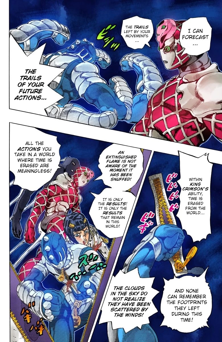 JoJo's Bizarre Adventure Part 5 - Vento Aureo (Official Colored) Chapter 81 page 12 - Chapter 81: The Mystery of King Crimson Part 3