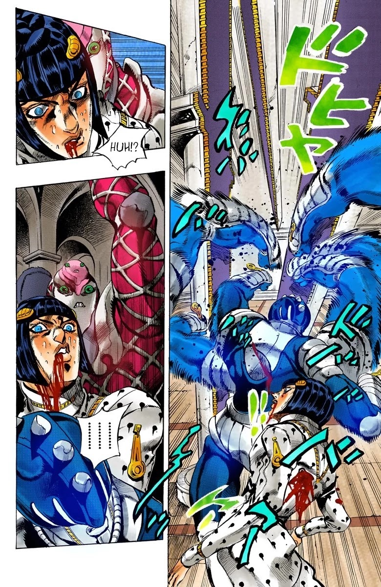 JoJo's Bizarre Adventure Part 5 - Vento Aureo (Official Colored) Chapter 81 page 14 - Chapter 81: The Mystery of King Crimson Part 3