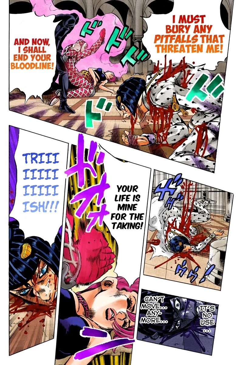 JoJo's Bizarre Adventure Part 5 - Vento Aureo (Official Colored) Chapter 81 page 18 - Chapter 81: The Mystery of King Crimson Part 3