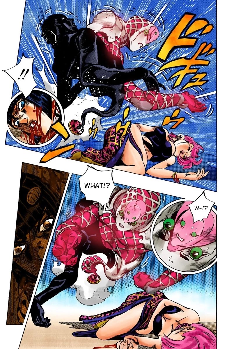 JoJo's Bizarre Adventure Part 5 - Vento Aureo (Official Colored) Chapter 81 page 19 - Chapter 81: The Mystery of King Crimson Part 3