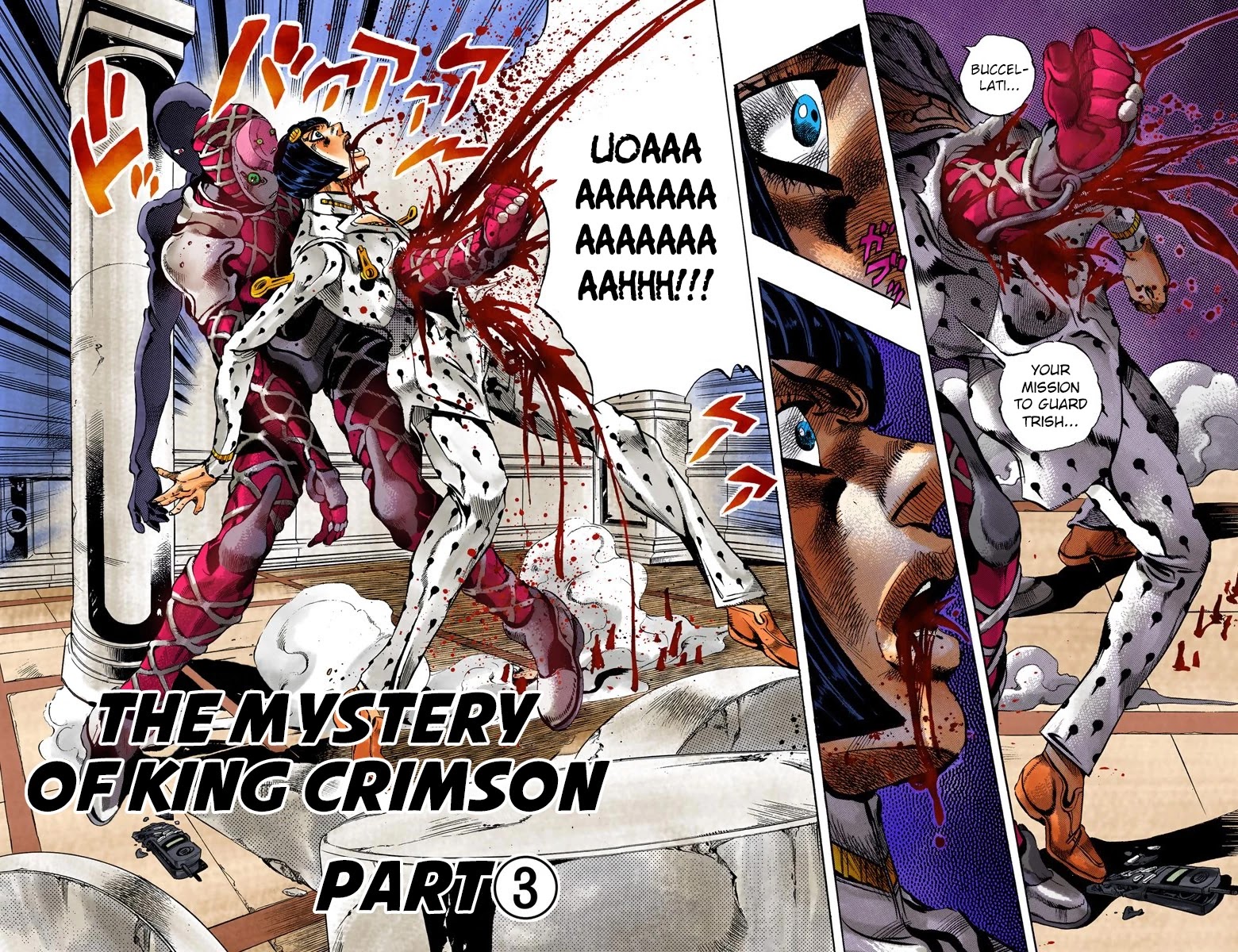JoJo's Bizarre Adventure Part 5 - Vento Aureo (Official Colored) Chapter 81 page 3 - Chapter 81: The Mystery of King Crimson Part 3