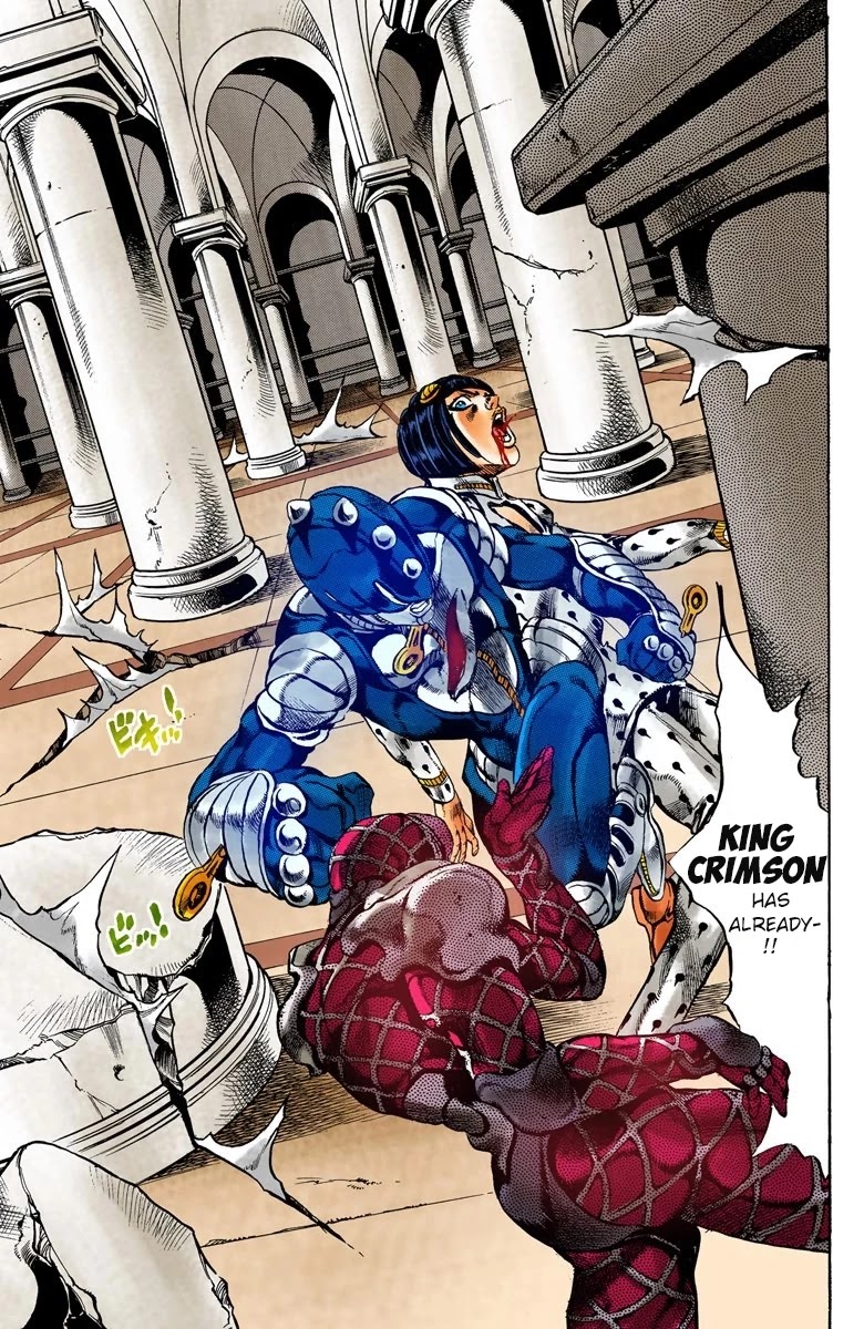 JoJo's Bizarre Adventure Part 5 - Vento Aureo (Official Colored) Chapter 81 page 7 - Chapter 81: The Mystery of King Crimson Part 3