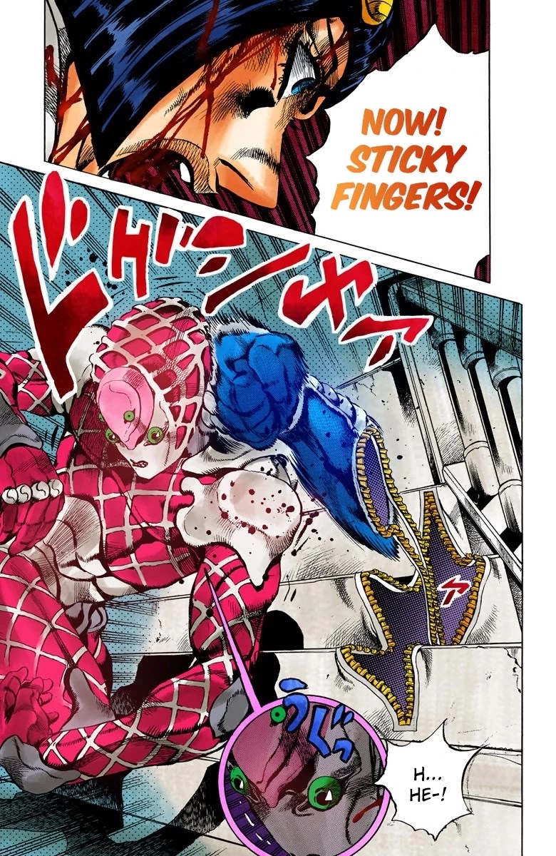 JoJo's Bizarre Adventure Part 5 - Vento Aureo (Official Colored) Chapter 82 page 11 - Chapter 82: The Mystery of King Crimson Part 4