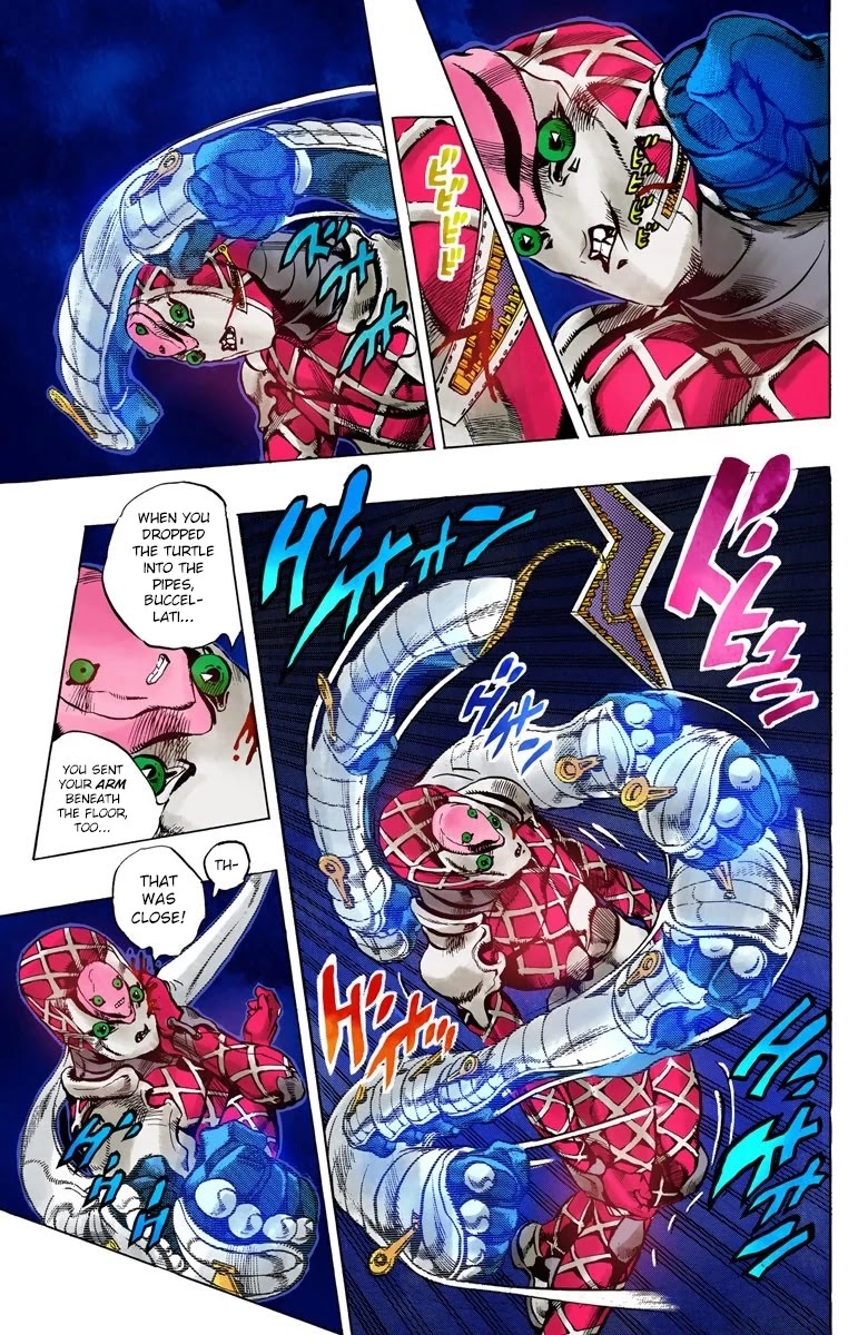 JoJo's Bizarre Adventure Part 5 - Vento Aureo (Official Colored) Chapter 82 page 13 - Chapter 82: The Mystery of King Crimson Part 4