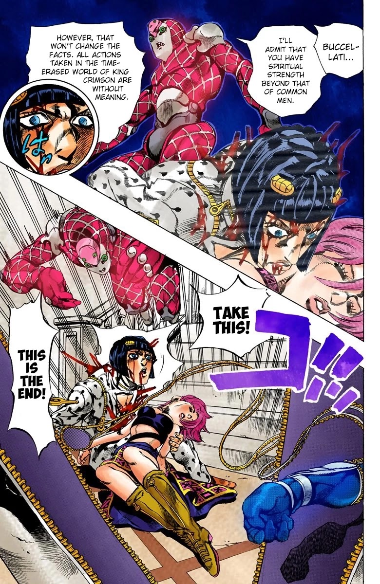 JoJo's Bizarre Adventure Part 5 - Vento Aureo (Official Colored) Chapter 82 page 15 - Chapter 82: The Mystery of King Crimson Part 4