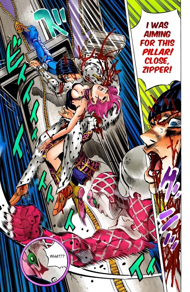 JoJo's Bizarre Adventure Part 5 - Vento Aureo (Official Colored) Chapter 82 page 17 - Chapter 82: The Mystery of King Crimson Part 4
