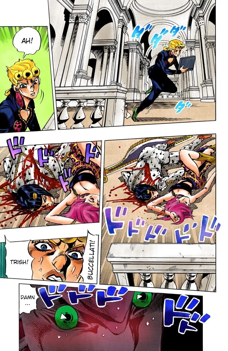 JoJo's Bizarre Adventure Part 5 - Vento Aureo (Official Colored) Chapter 82 page 19 - Chapter 82: The Mystery of King Crimson Part 4